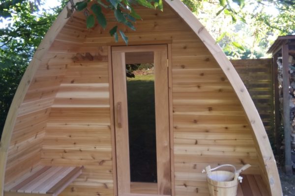 Sauna exterieur en bois brabant wallon